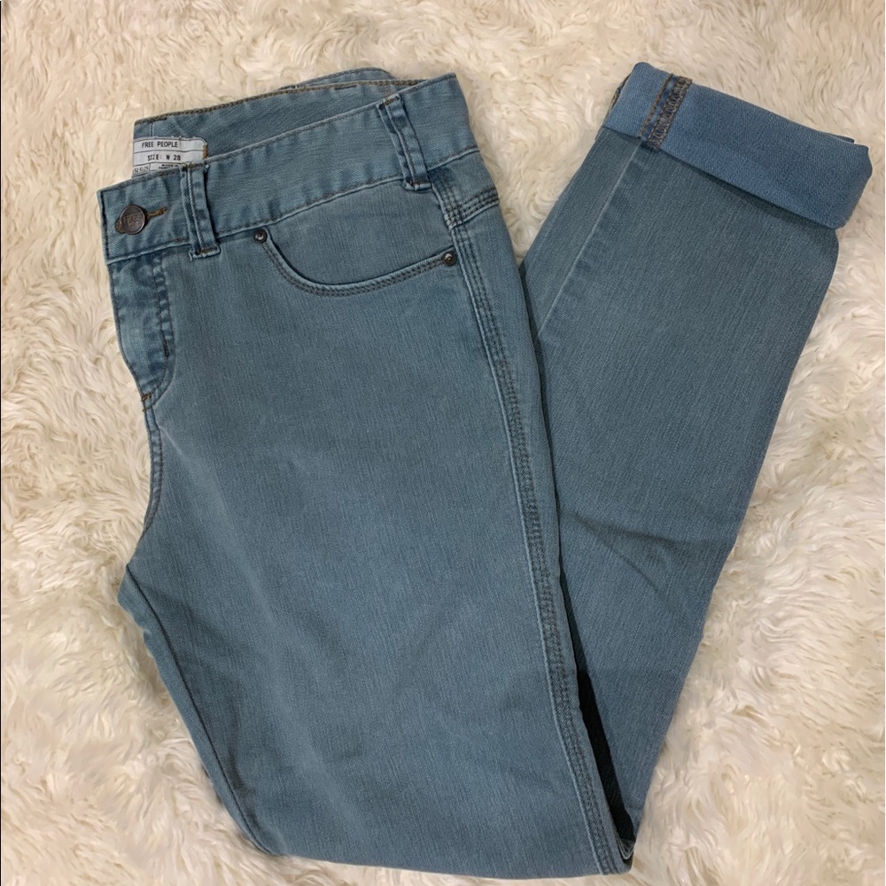 Free People Turquoise Jean